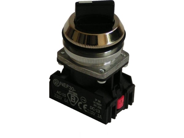 Promet dreie-/rotasjonsbryter I-0-II ustabil 1Z 1R sort NEF30-TPeXY