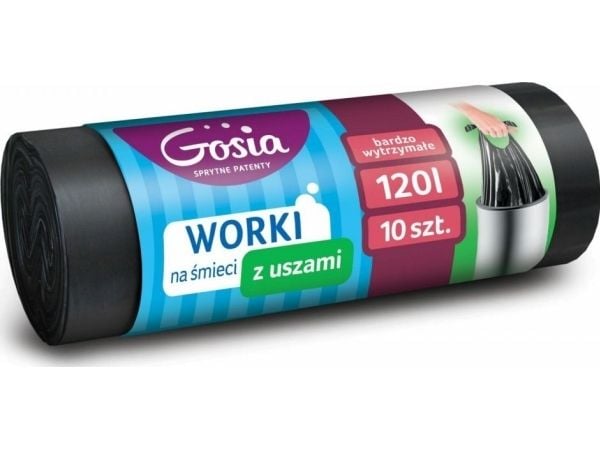 Politan Gosia søppelsekker 120 l A10 svart 4413