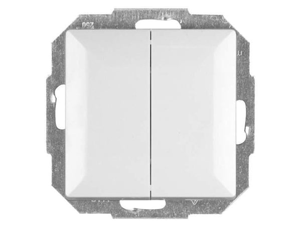 Modulaarinen kytkin PERŁA kynttiläkytkin WP-2P valkoinen Abex