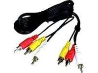 PremiumCord RCA (Cinch)-kabel x3 – RCA (Cinch) x3, 2 m, svart (kjackcmm3-2)