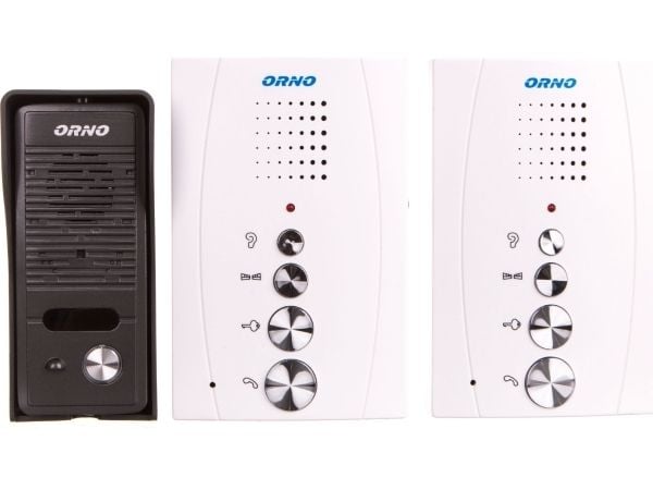 Orno ELUVIO INTERCOM dørtelefon-/videosett for enebolig, hvit