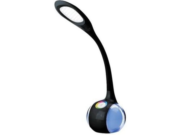 Skrivebordslampe Platinet svart (43735)