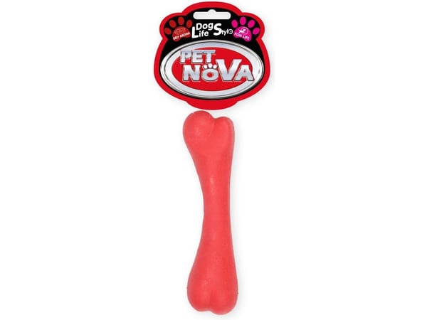 PET NOVA TPR ben rød 16 cm