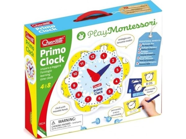 Quercetti Primo Clock, 4 år, Plast, Flerfarget
