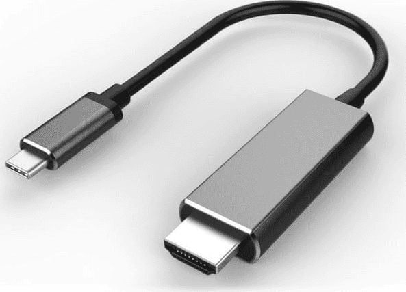 PremiumCord USB-C HDMI USB-sovitin, 1,8 m, hopea (ku31hdmi08)