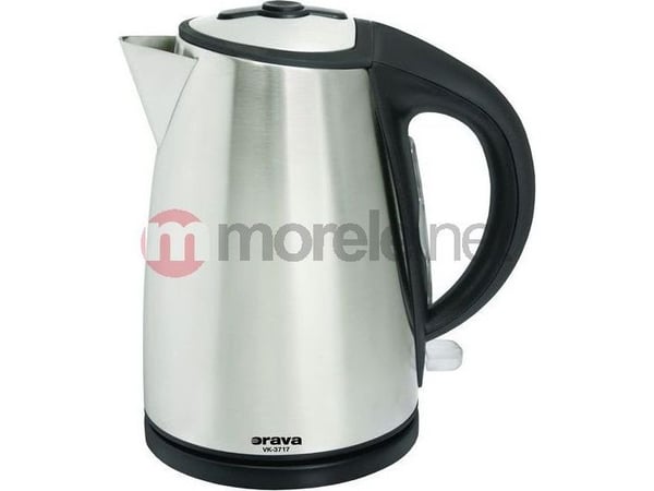Orava VK-3717, 1,7 l, 2000 W, Sort, Rustfritt stål, Rustfritt stål, Overopphetingsbeskyttelse, Trådløs