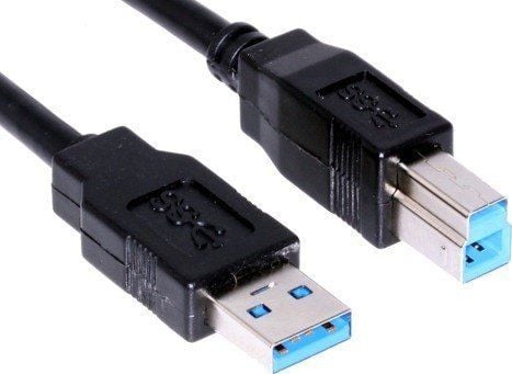 PremiumCord KU3AB2BK, 2 m, USB A, USB B, USB 3.2 Gen 1 (3.1 Gen 1), 5000 Mbit/s, Sort