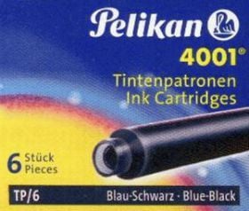 Pelikan TP/6, Blå, Svart, Blå, Fyllepenn, 6 stk