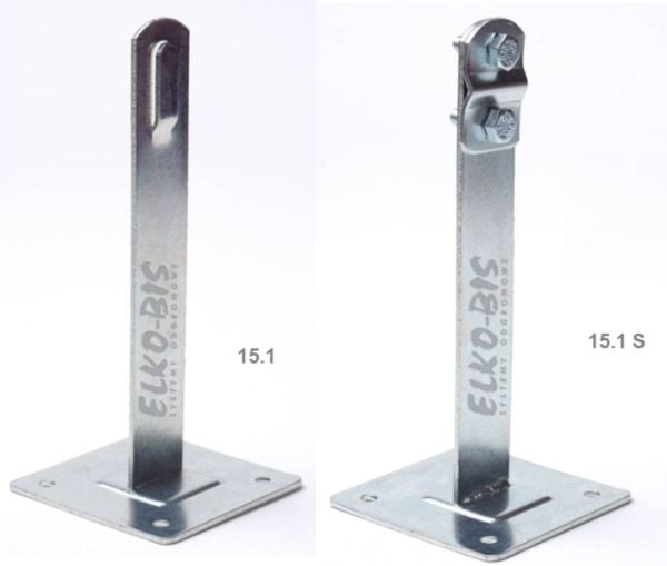 Elko-Bis takfeste med plate 100 mm skruebeslag galvanisert 15.1.1/S OC (91500501)