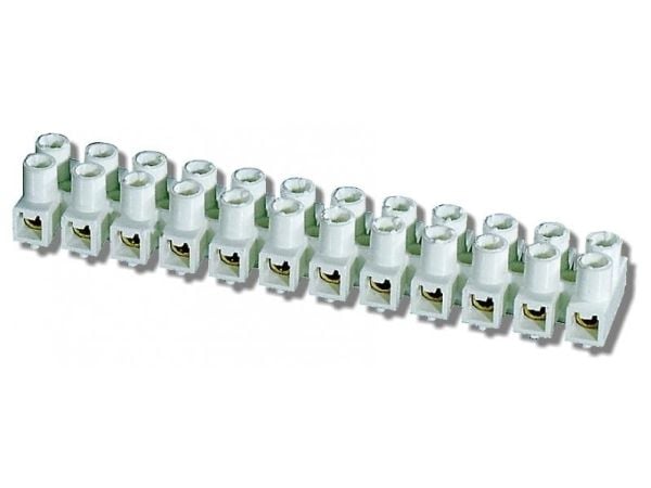 Simet kopplingsskena LTA12-4b 12-polig 4mm2 vit - 22310216