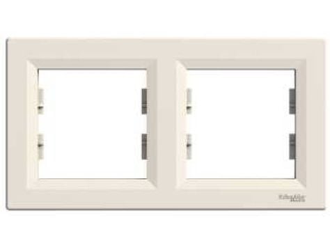 Schneider Electric Asfora vaakasuora kaksoiskehys Creme EPH5800223