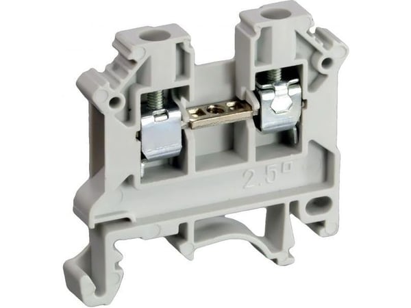 2-johtiminen 2.5mm2 harmaa kiskoliitin UUSI ZSG 1-2.5Ns 11221312