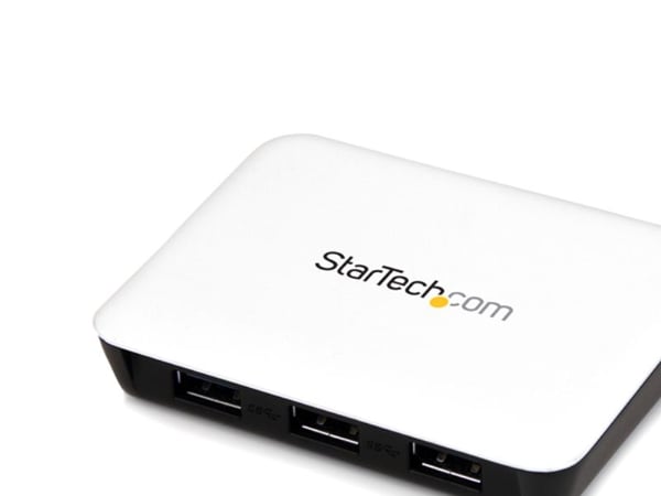 StarTech.com ST3300U3S, Langallinen, USB, 5000 Mbit/s, Musta, Valkoinen