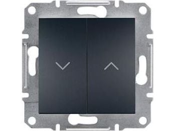 Schneider Electric sokea painike Asfora ruuvikiinnikkeet ilman kehystä antrasiitti (EPH1300371)