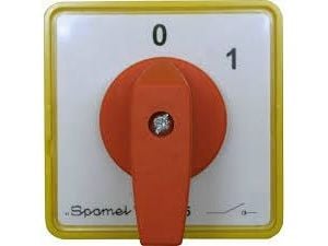 Spamel-nokkakytkin 0-1 4P 63A väylään (SK63-2.8210BS04)