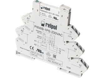 1P 6A 24V DC AgSnO2-rajapintarele PIR6WB-1PS-24VDC-R GREY 857485