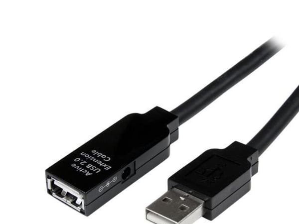 StarTech.com 35m USB 2.0 Active Extension Cable - M/F - USB-jatkokaapeli - USB (M) - USB (F) - USB 2.0 - 115 ft - aktiivinen - musta - USB2AAEXT35M...
