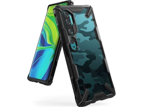 Ringke Kotelo Ringke Fusion-X Design Xiaomi Mi Note 10 Camo (Moro) Musta