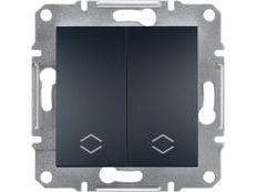 Schneider Electric Asfora kaksoisporraskytkin ilman kehystä antrasiitti (EPH0600171)