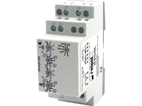 Relpol TR-EI2P-UNI 2P 8A 1sek - 100h 12 - 240V AC / DC multifunktionellt tidsrelä (2613058) Relpol TR-EI2P-UNI 2P 8A 1sek - 100h 12 - 240V AC / DC multifunktionellt tidsrelä (2613058)
