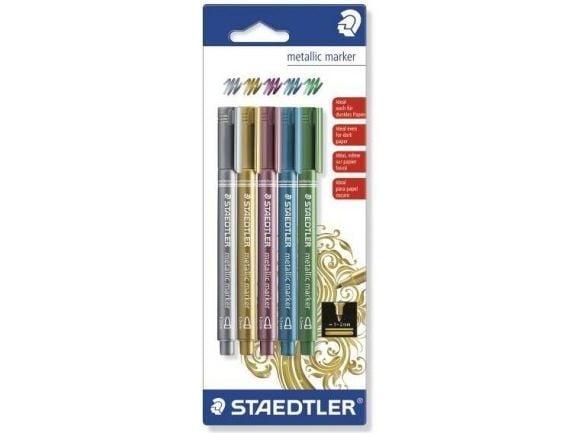 Staedtler 8323, Monivärinen, Monivärinen, 5 väriä, Pyöreä, 1 mm, 2 mm