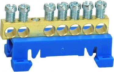 Simet-liitäntäliitin TS35, nolla N, 7-napainen, 7x16mm2 870N/7 sininen (89810003)