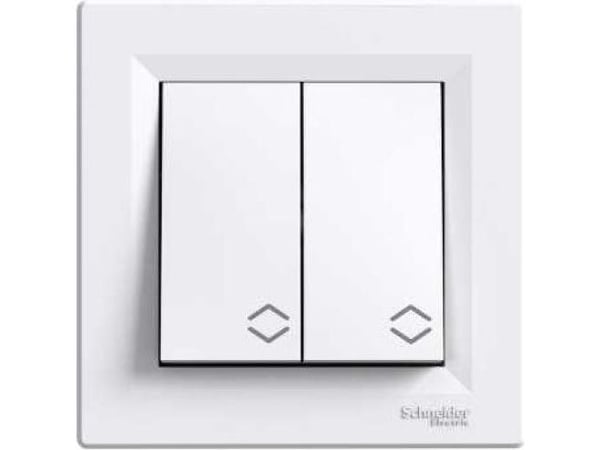 Schneider Electric ASFORA kaksoiskytkin valkoinen ruuviliitin (EPH0600321)