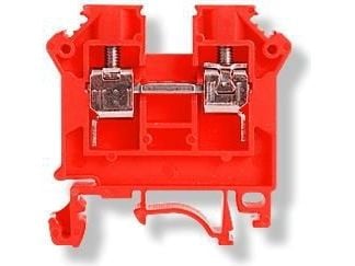 Simet skinnovanslutning ZSG 1-6,0 2-ledare 6mm2 röd (11421311)