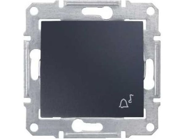 Schneider Electric Klockknapp Sedna IP44 grafit (SDN0800370) Schneider Electric Klockknapp Sedna IP44 grafit (SDN0800370)