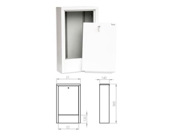 SiGMA-Li Wall-mounted cabinet 12 sections - SZN-5