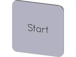 Siemens 3SU1900-0AF81-0DT03SU19000AF810DT0 Bezeichnungs-schild, Silver, 22 mm, 1 g, 22 mm, 22 mm, 1 mm