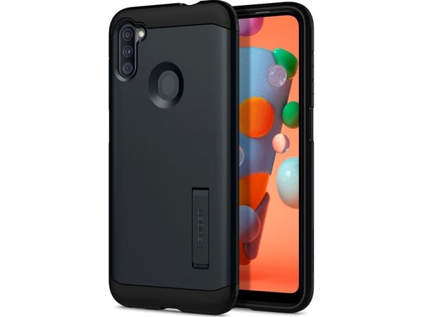 Spigen Armor XP, Suojus, Samsung, Galaxy A11, 16,3 cm (6.4"), Musta, Metallinen