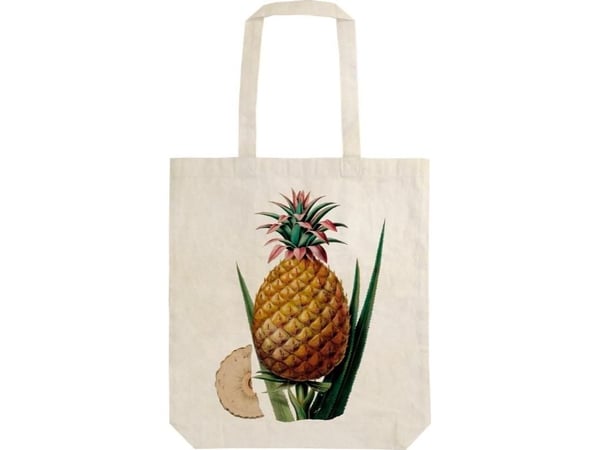 Skona Ting skulderveske i bomull Szoperka STBAG 07 ananas