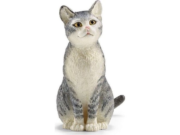 Schleich sittande katt figur