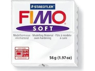 Staedtler FIMO 8020, Modelleringsleire, Hvit, 1 stykker, 1 farger, 110 °C, 30 min