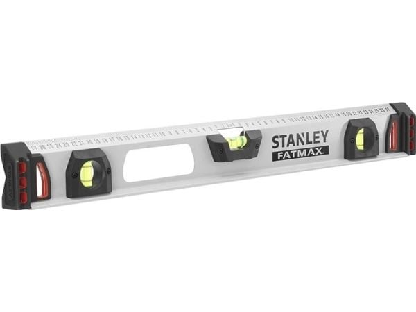 Stanley 1-43-556, 1,2 m, Sort, Grå, 0,5 mm/m, Akryl, Aluminium, Gummi, 70 mm, 1225 mm
