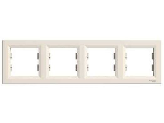 Schneider Electric fyrfacksram Asfora horisontell kräm EPH5800423