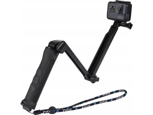 Puluz Kolmikätinen Grip Monopodi Gopro /sjcam / Xiaomi -laitteille Puluz Kolmikätinen Grip Monopodi Gopro /sjcam / Xiaomi -laitteille