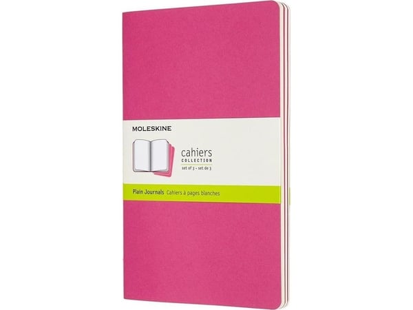 Moleskine Cahier, Monokromatisk, Rosa, 120 ark, 70 g/m², Linjerte ark, Innbundet (hardcover)