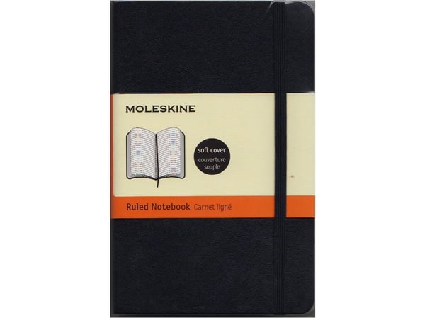 Moleskine QP611, Sort, Matt, Heftet, Voksen