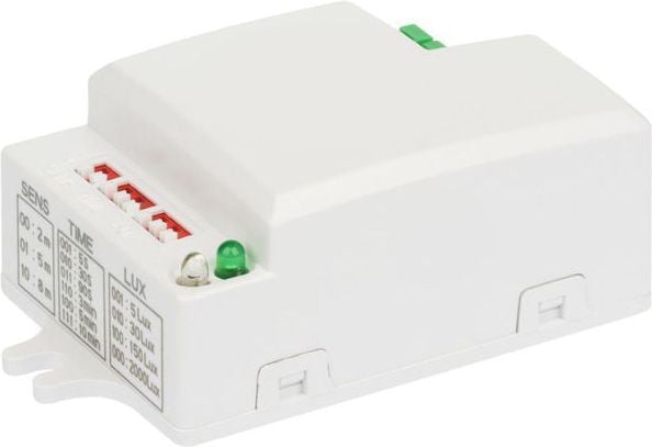 Orno Liiketunnistin mikroaaltouuni himmenninohjauksella 5.8GHz 500W 180/360° 5-200lx valkoinen (OR-CR-229)