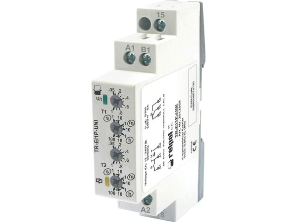 Relpol TR-EI1P-UNI monikäyttöinen aikarele 1P 8A 1sec - 100h 12 - 240V AC / DC (2612869) Relpol TR-EI1P-UNI monikäyttöinen aikarele 1P 8A 1sec - 100h 12 - 240V AC / DC (2612869)