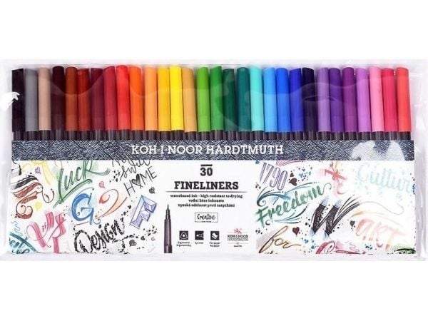 Koh I Noor tusjpenner 30 farger