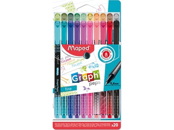 Graph Peps Deco Thin Pen 20 färger MAPED