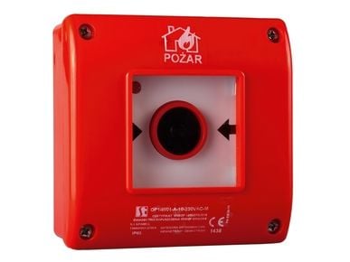 Spamel Manuell brannmelder A n/t OP1 1NO 1NC 230V OP1-W01-A11-230