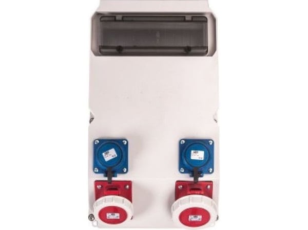 PCE SUWAŁKI kiinteät kytkinlaitteet 63A/5P 32A/5P 2x16A 250V IP44 (9027377W)