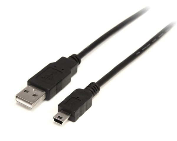 StarTech 2m Mini USB 2.0 Cable A to Mini B M/M - USB-kabel - USB (hann) til mini-USB type B (hann) - USB 2.0 - 2 m - svart