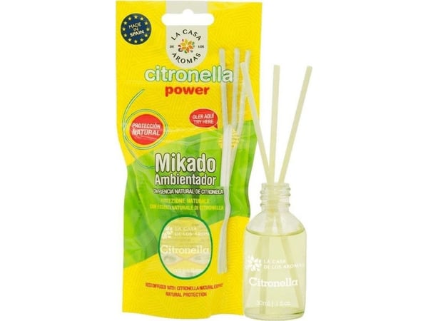 La Casa de los Aromas doftpinnar med citrongräs-/citronellaessens 30 ml