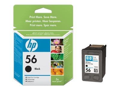 HP 56 - Svart - original - blekkpatron - for Deskjet 450, 55XX; Officejet 6110; Photosmart 7150, 7350, 7550; psc 21XX, 2210