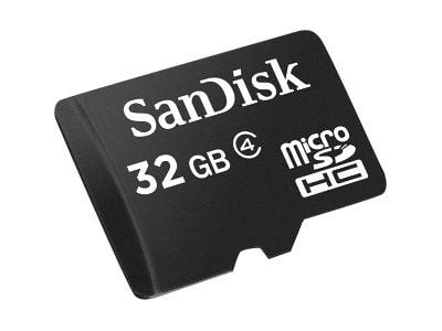SanDisk - Flash-muistikortti - 32 GB - Luokka 4 - microSDHC - musta